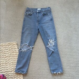 Agolde Classic Distressed Women’s Jeans - Blue